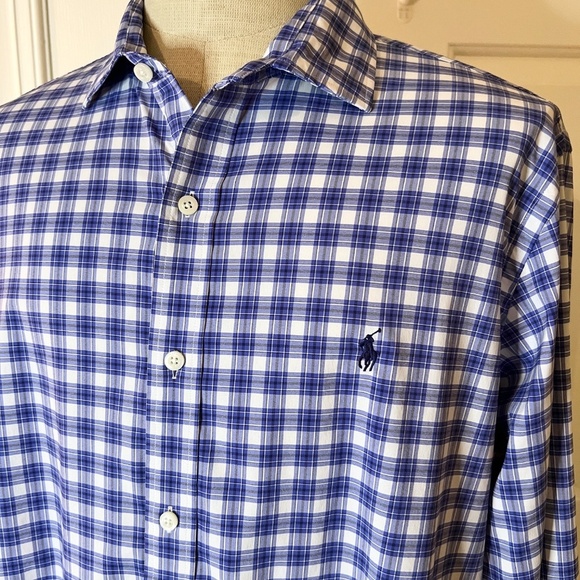 EUC Men's Polo Ralph Lauren Performance Button Front Shirt w/ Golf Logo Size XL - Picture 2 of 4